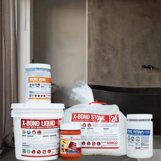 X-Bond Microcement Starter Kit with Titan Shield Gloss Sealer 